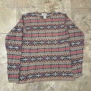 Stylish Spirit Patterned Crewneck Sweater
